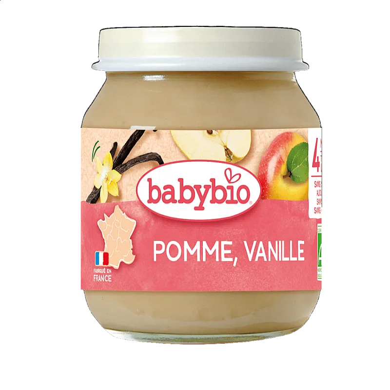 Babybio БИО пюре Ябълка 4м. 130г