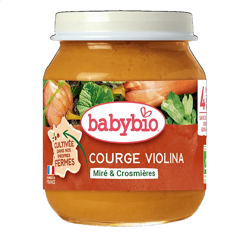 Babybio Зеленчуково пюре Тиква "Цигулка" 4м. 130г