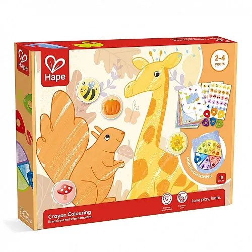 Hape Творчески комплект - Оцветяване с пастели