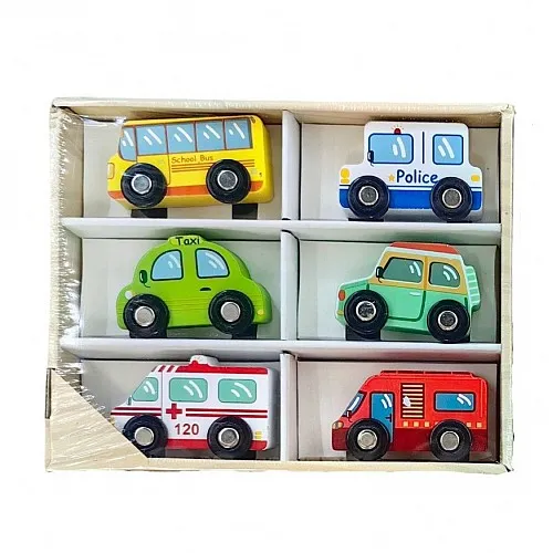 Комплект дървени колички