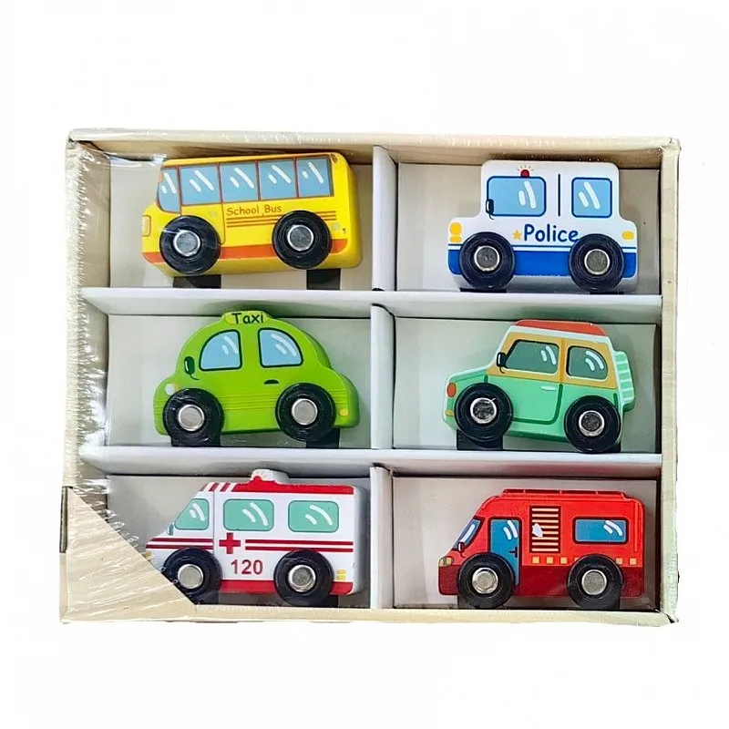 Комплект дървени колички