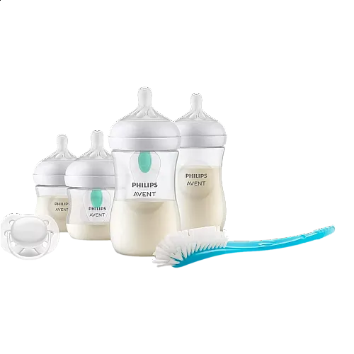 AVENT Електрически стерилизатор Advanced + Комплект шишета за новородено Natural Response с клапа AirFree