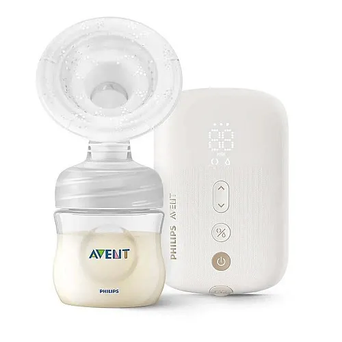 AVENT Единична електрическа помпа Natural Motion Premium + AVENT Електрически стерилизатор Premium с функция за изсушаване+ Комплект за новородено NATURAL RESPONSE 3.0 PP
