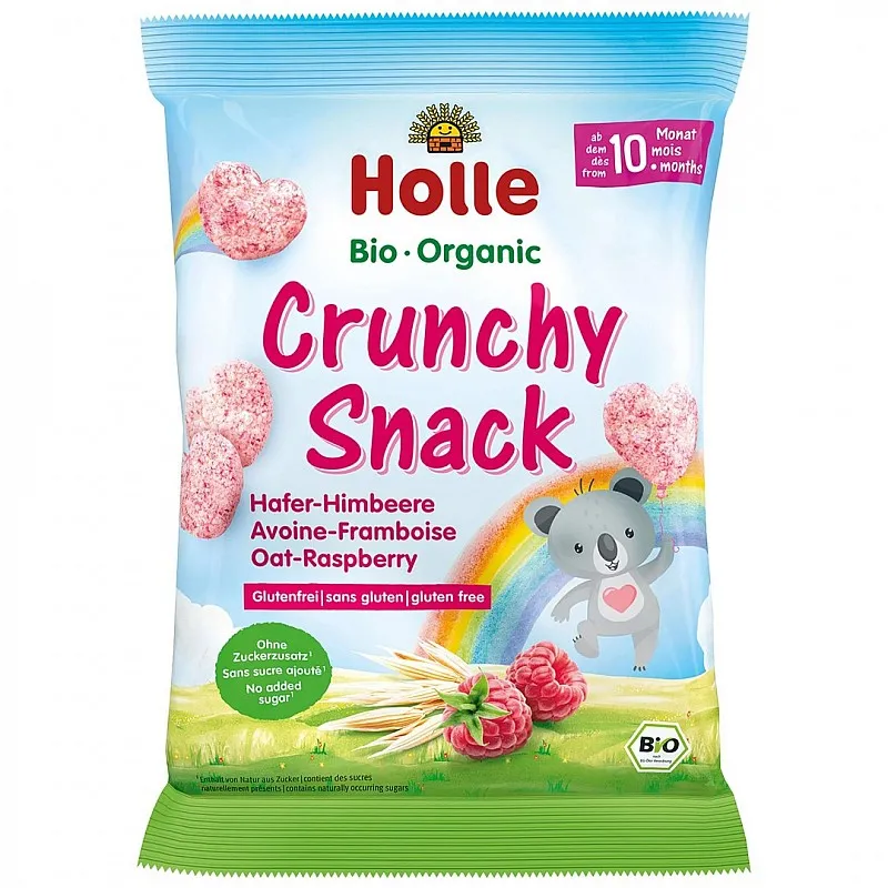HOLLE БИО Снакс с овес и малини 10м. 30г