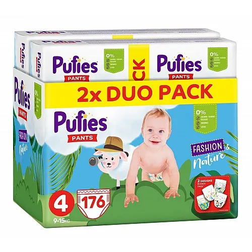 Pufies Гащички Fashion & Nature 4 9-15кг 176бр.