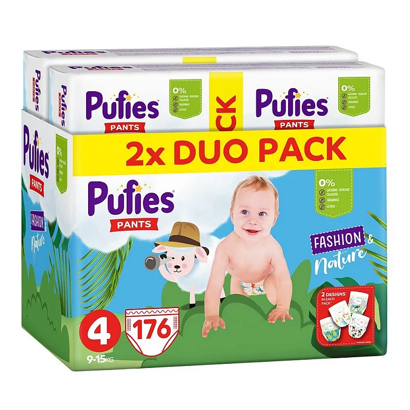 Pufies Гащички Fashion & Nature 4 9-15кг 176бр.