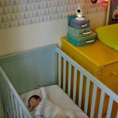 Дигитален видео бебефон Philips AVENT Premium SCD891/26 с 3,5-инчов цветен екран, нощно виждане, двустранна комуникация и термометър