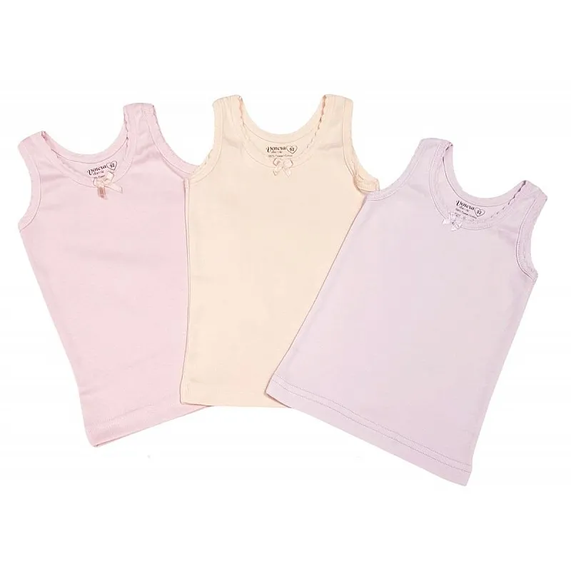 ВЕНЕРА Комплект 3бр. рипсени потници за момиче 2-1573