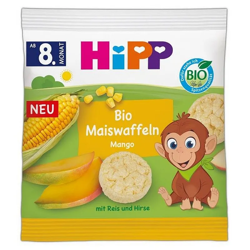 HiPP БИО Царевични бисквити с манго 8м. 23г