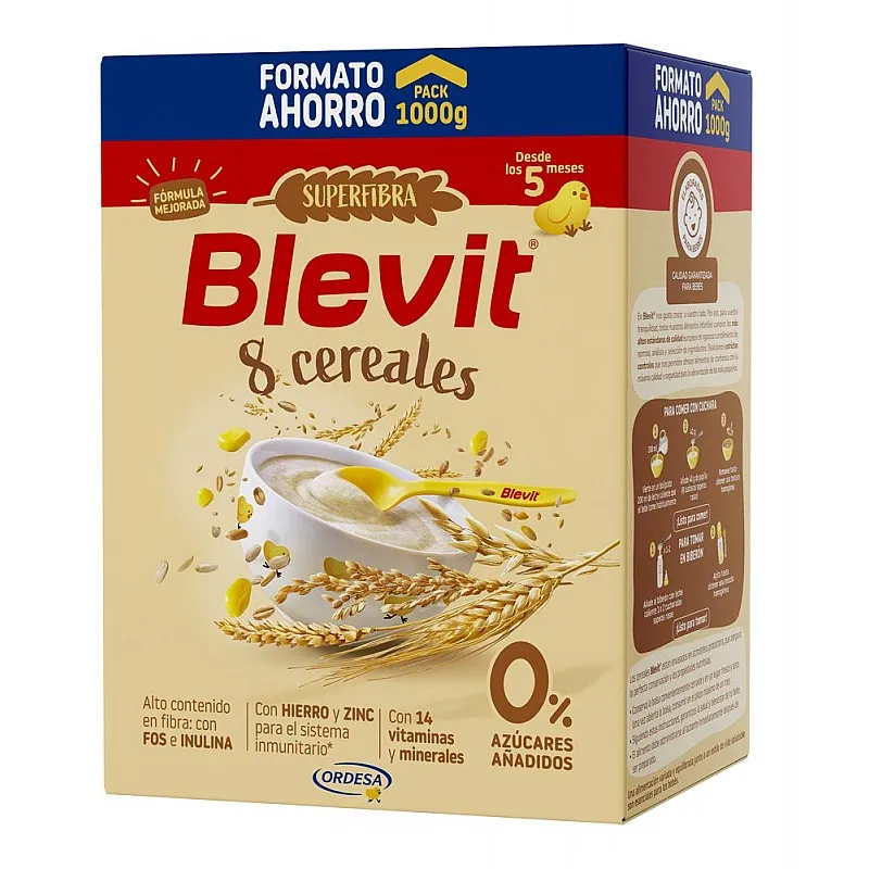 Blevit SUPERFIBER Каша 8 зърнени храни 5м. 1000г