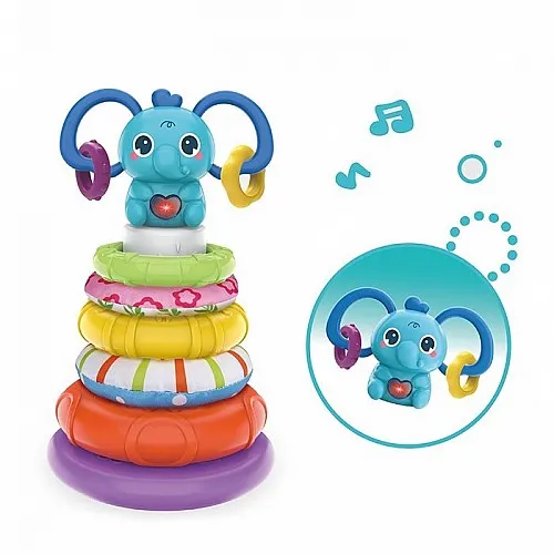 Кула с рингове и слонче със звук и светлина
