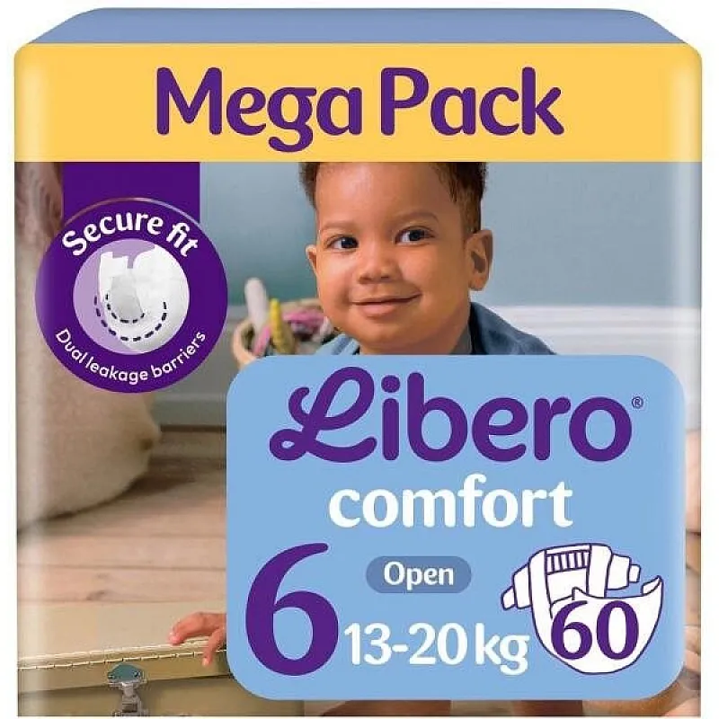 LIBERO COMFORT 6 Пелени 13-20кг 60 бр.