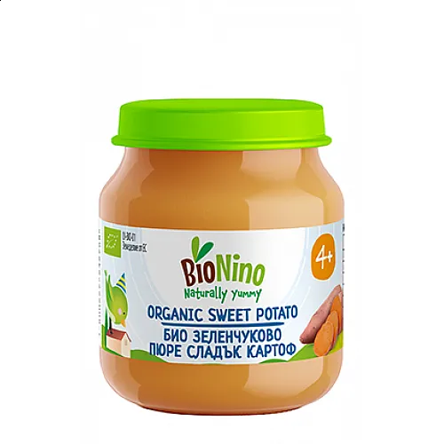 BioNino БИО Пюре Сладък картоф 4м. 120г