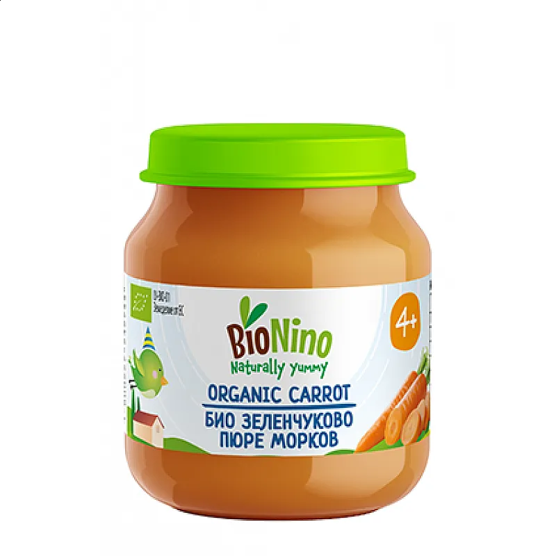 BioNino БИО Пюре Морков 4м. 120г