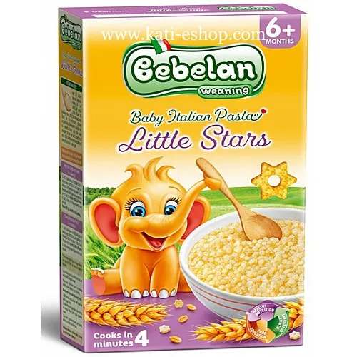 BEBELAN Италианска паста Звездички (Little Stars) 6м. 350г