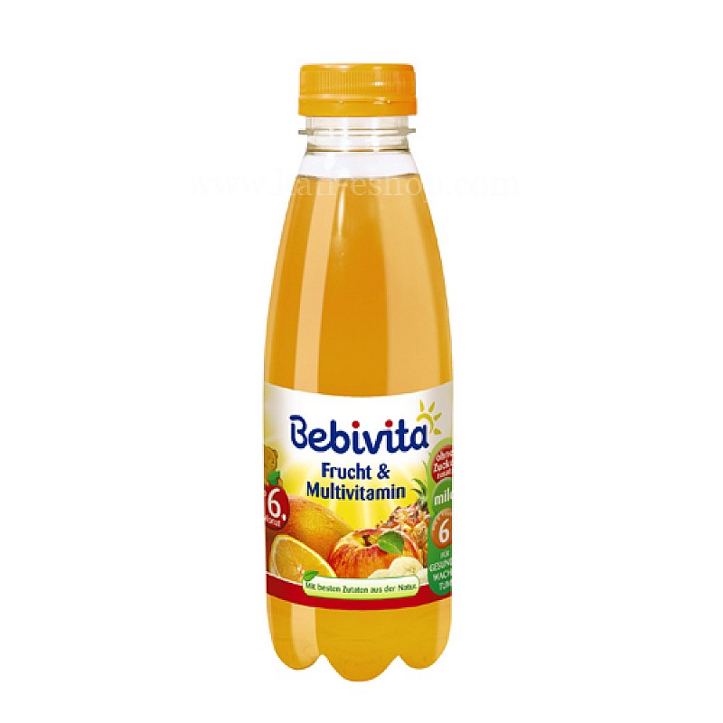 BEBIVITA Плодова напитка плодове с мултивитамини 6м. 500ml BEBIVITA Плодова напитка плодове с мултивитамини 6м. 500ml