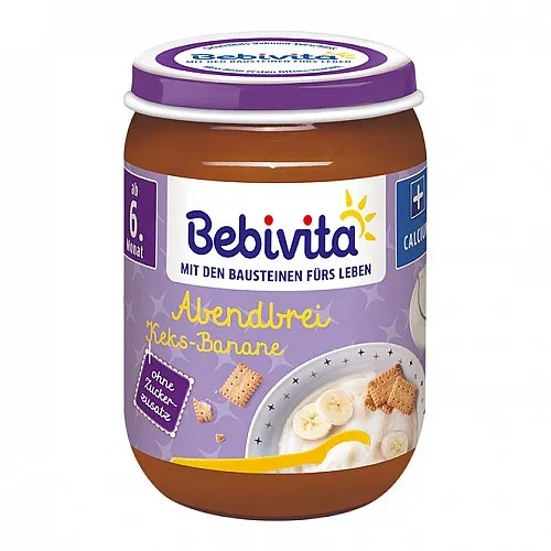 BEBIVITA Каша лека нощ с бисквити 6м. 190г