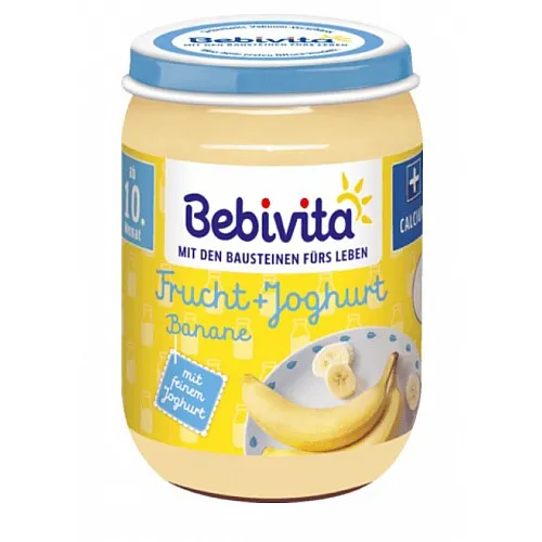 BEBIVITA  Дует йогурт с плодове - банан 10м. 190г