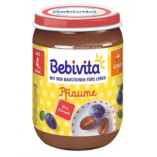 BEBIVITA Сини сливи 4м. 190г