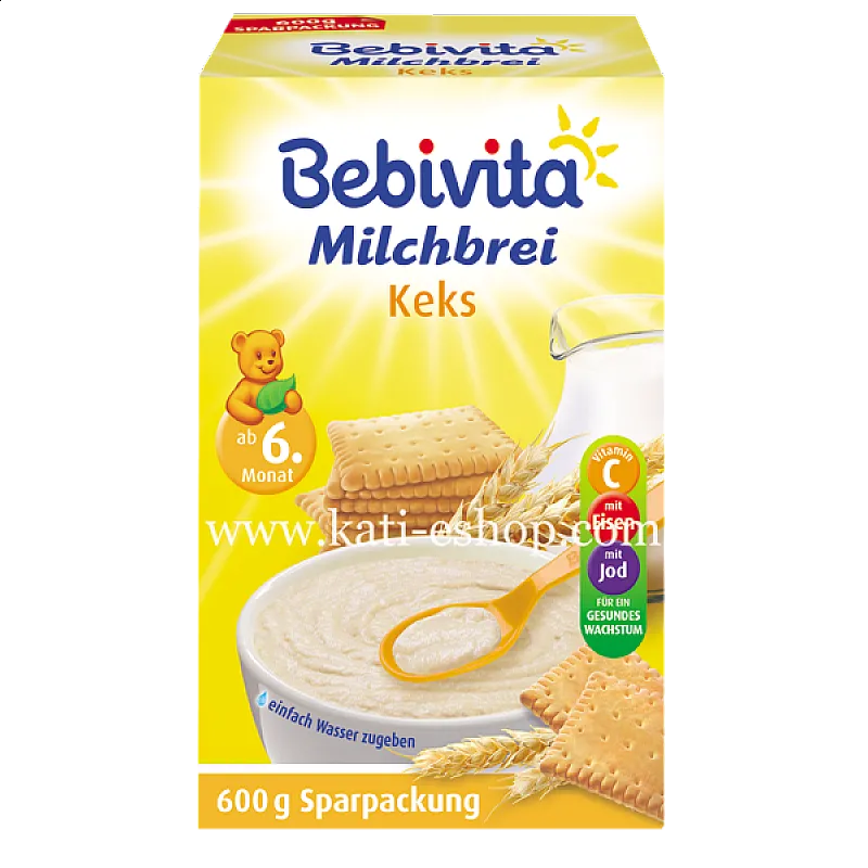 BEBIVITA Инстантна каша бисквити 6м. 600г