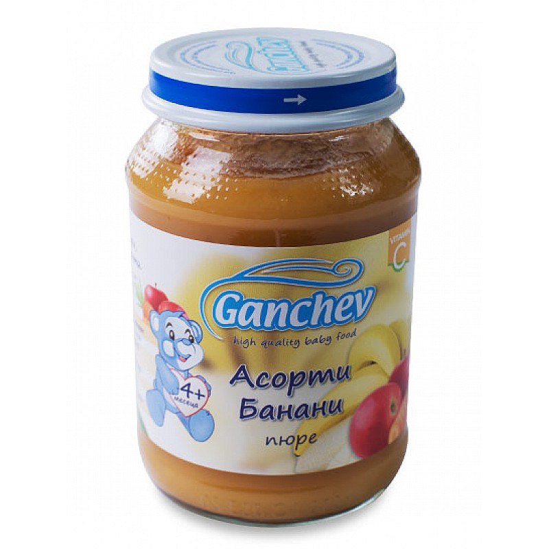 GANCHEV Асорти с банани 4м. 190г GANCHEV Асорти с банани 4м. 190г
