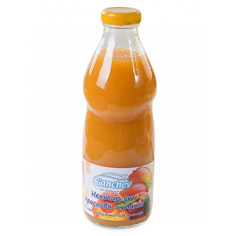 GANCHEV Нектар от праскови и манго - 4м. 750ml GANCHEV Нектар от праскови и манго - 4м. 750ml