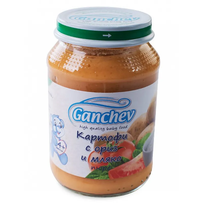 GANCHEV Пюре от картофи с ориз и мляко 4м. 190г