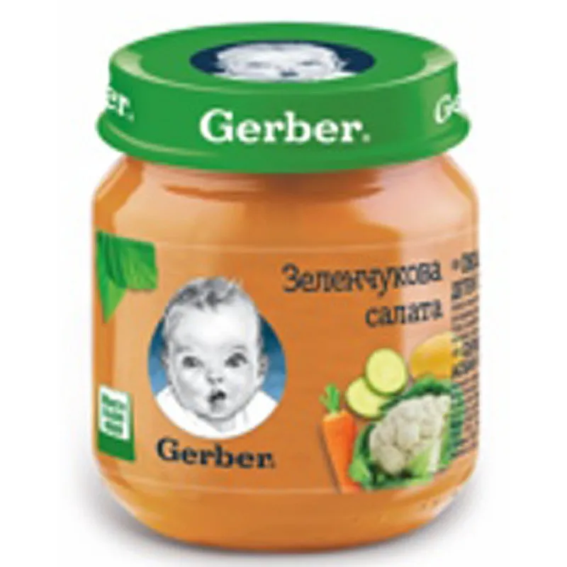 GERBER Зеленчукова салата 4м. 130г