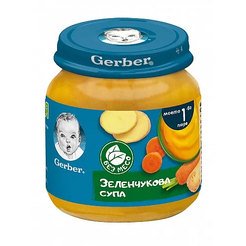 GERBER Зеленчукова супа 4м. 125г