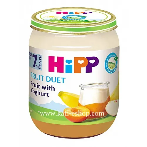 HiPP БИО Йогурт с плодове 7м. 160г