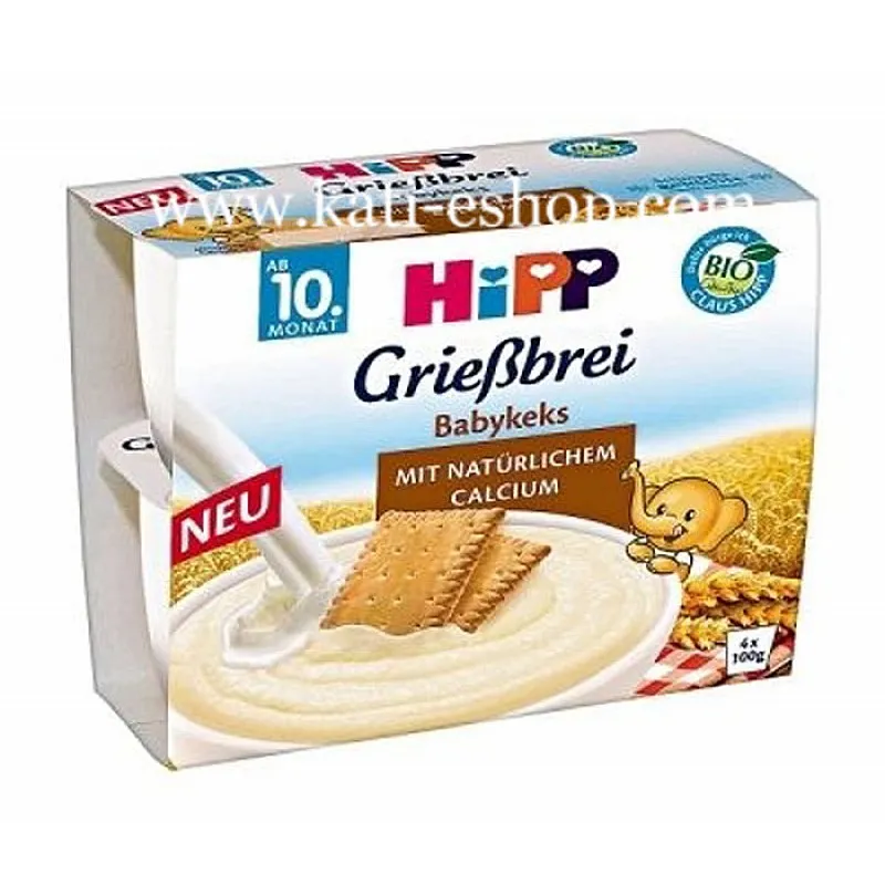 HiPP БИО Грис с бисквити 10м. 400г