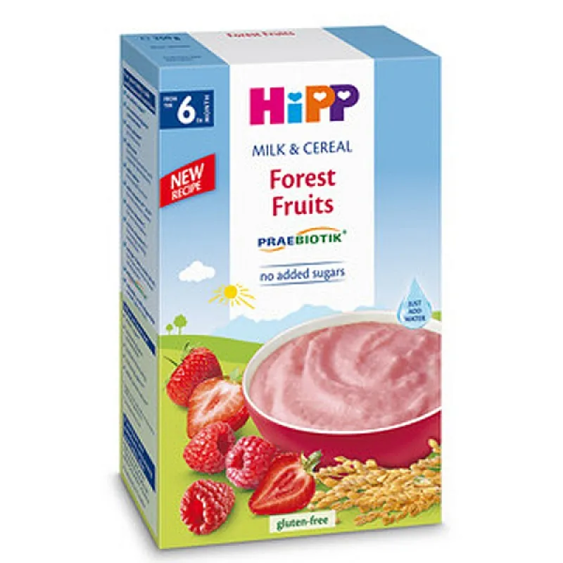 HiPP Инстантна каша горски плодове 6м. 250г