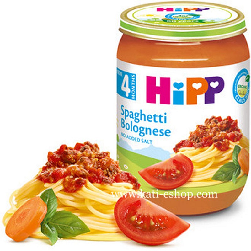 HiPP БИО Спагети Болонезе 4м. 190г HiPP БИО Спагети Болонезе 4м. 190г