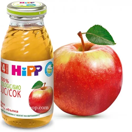 HiPP БИО Сок от  ябълка 4м. 200ml