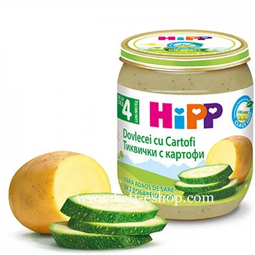 HiPP БИО Тиквички с картофи 4м. 125г