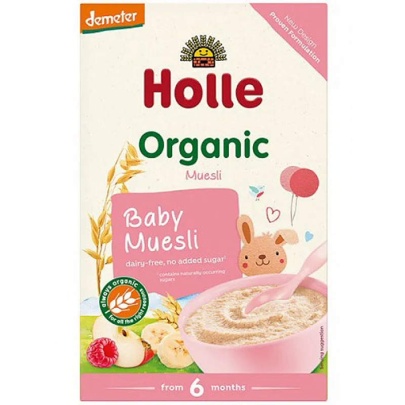 HOLLE БИО Бебешка мюсли каша 6м. 250г