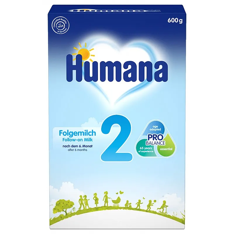HUMANA 2 Преходно мляко 6м.+ 600г