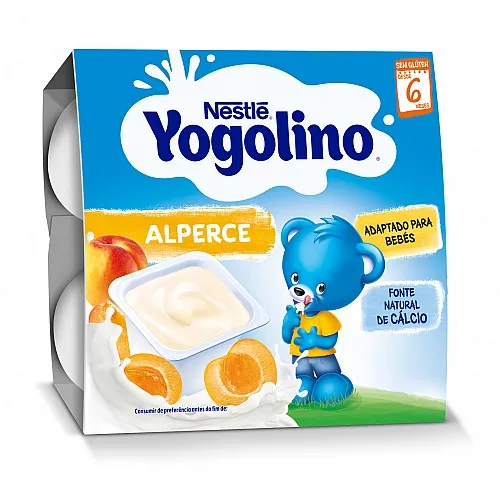 NESTLE Yogolino Млечен десерт Кайсия 6м. 4x100г