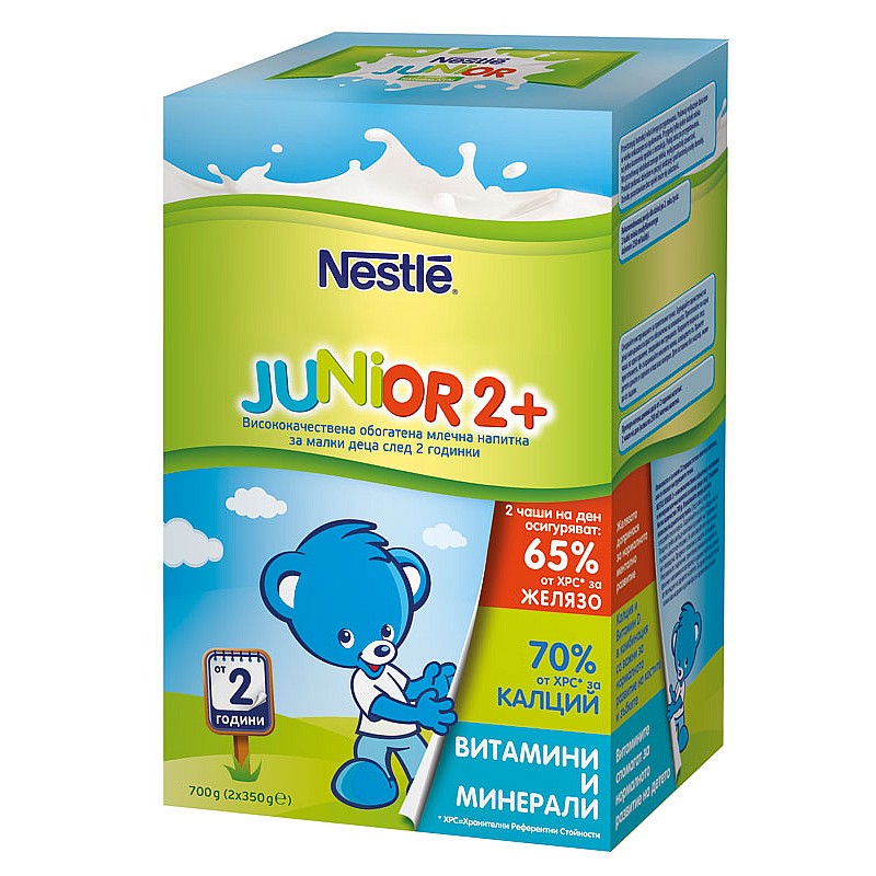 NESTLE Junior 2+ - млечна напитка за малки деца 700 г NESTLE Junior 2+ - млечна напитка за малки деца 700 г