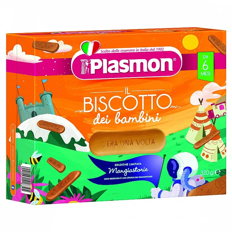 PLASMON  Бишкоти за гризкане 6м. 320г - Лимитирана серия "Сладкодумни бишкоти"
