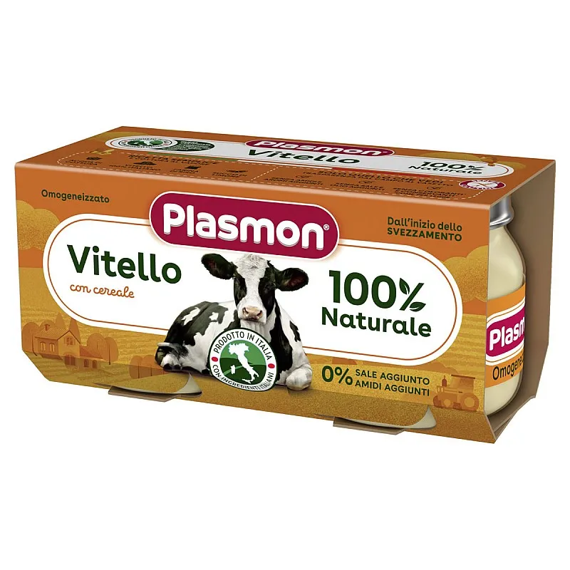 PLASMON Хомогенизирано телешко  месо 6м. 2х80г