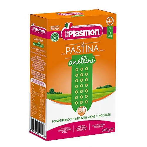 PLASMON Бебешка каша Пръстенчета 6м. 340г