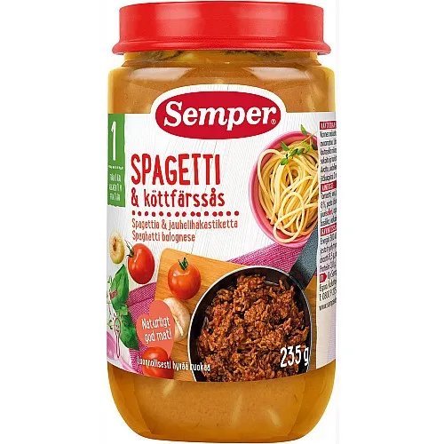 Semper Спагети Болонезе 12м. 235г