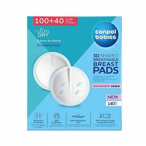 Подплънки за кърма Canpol babies, 140 броя