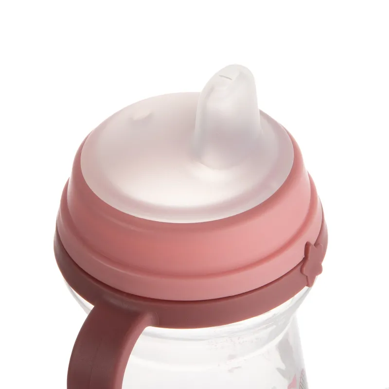 Canpol babies Чаша със сламка 150 мл BONJOUR PARIS pink